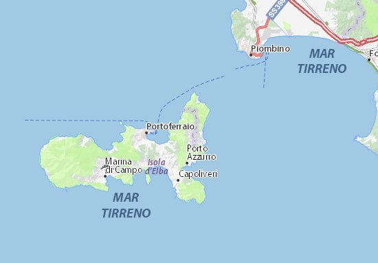 Mappa Piombino isola Elba